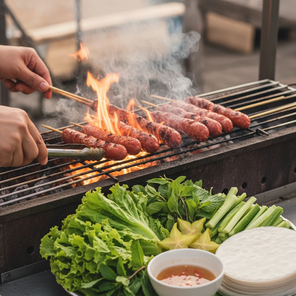 Nem nướng Sài Gòn thơm nồng