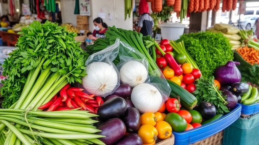 Nguyên liệu ẩm thực tươi tại Sài Gòn