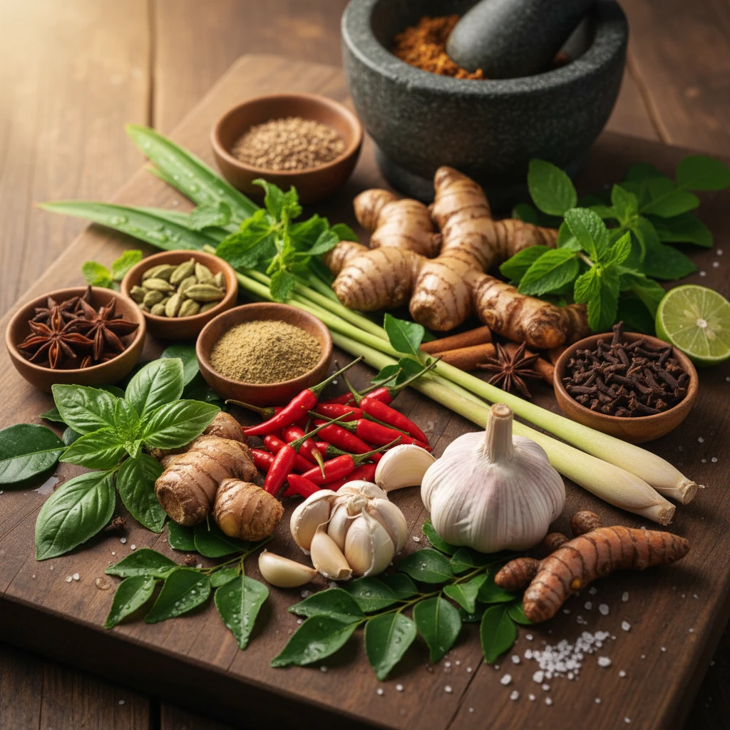 Nguyên liệu và kỹ thuật nấu ăn Singapore