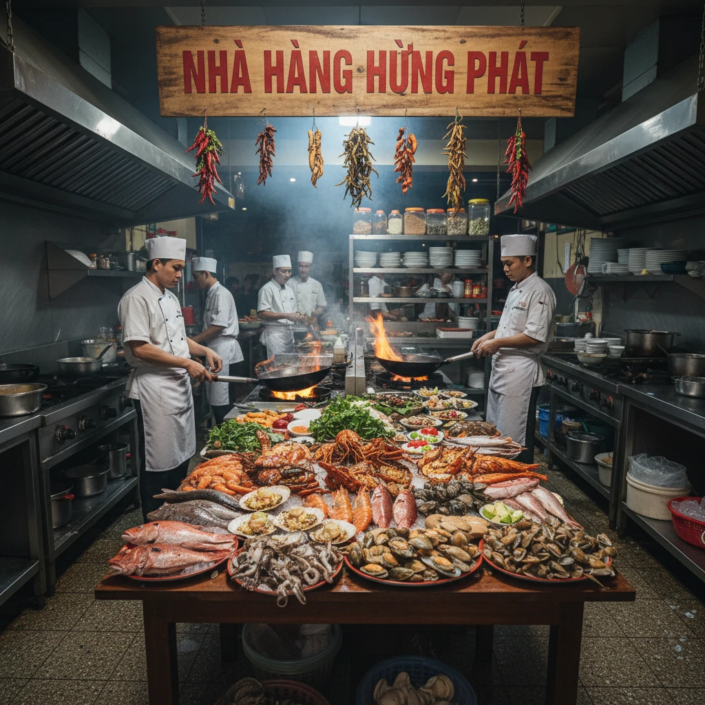Nhà hàng Hưng Phát với hải sản đa dạng