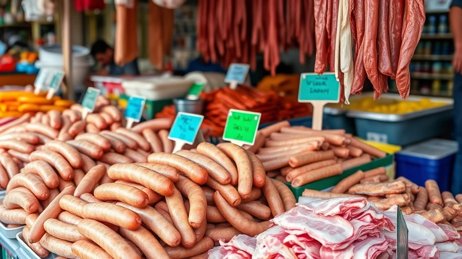 Processed meats like sausages and bacon increasing cancer risk