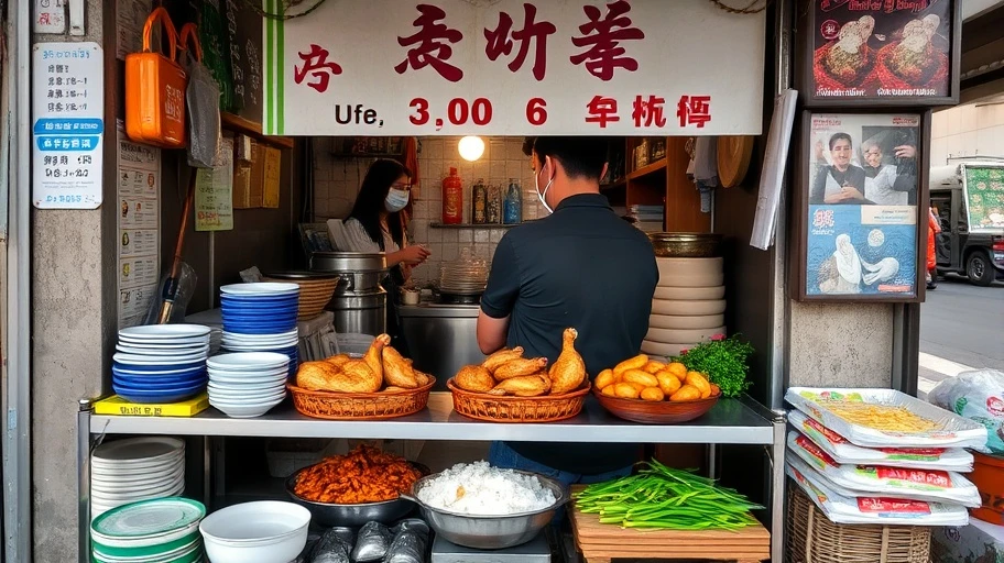 Quán ăn gà gần ga Hàng Cỏ Hà Nội