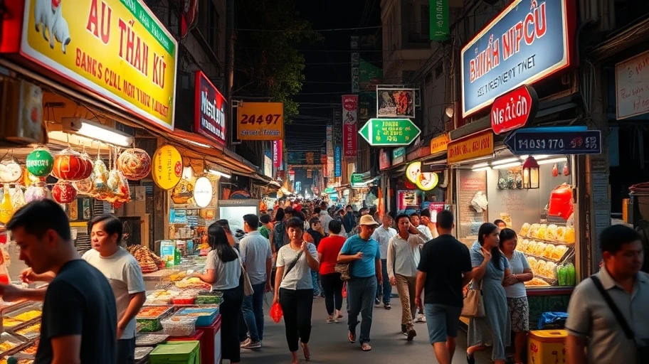 Quán ăn khuya ngon ở chợ đêm Bến Thành