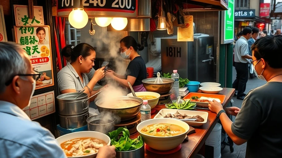 Quán ăn với phở và bún chả ngon ở Sài Gòn.