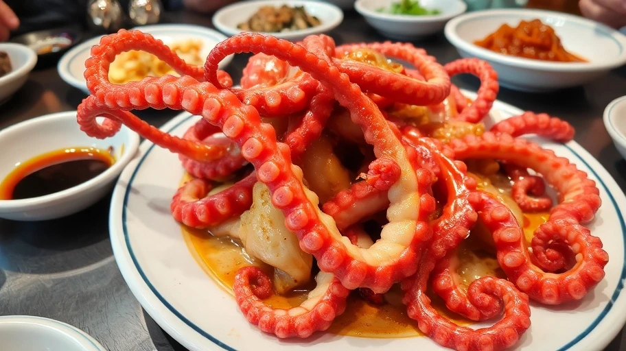 Sannakji bạch tuộc sống Hàn Quốc