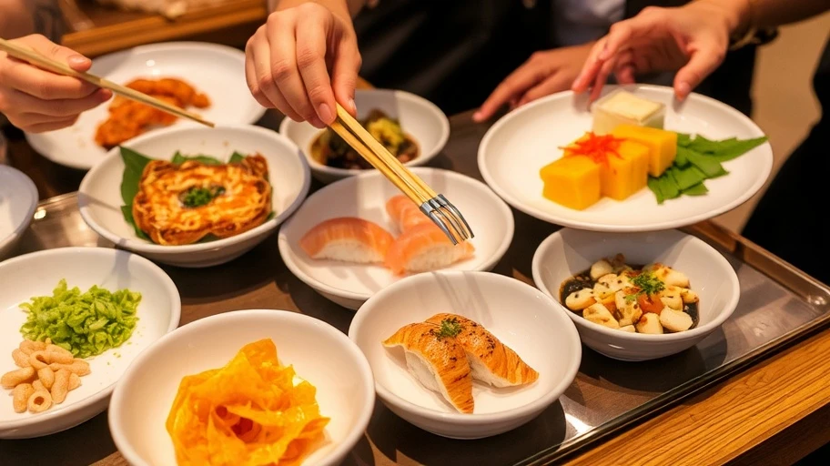 Sushi Ko ở Vũng Tàu với các món sushi phổ biến.