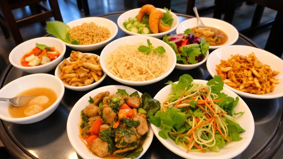 Thực đơn đa dạng tại nhà hàng chay Quận 1