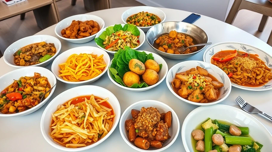 Thực đơn phong phú cho món ăn trưa văn phòng