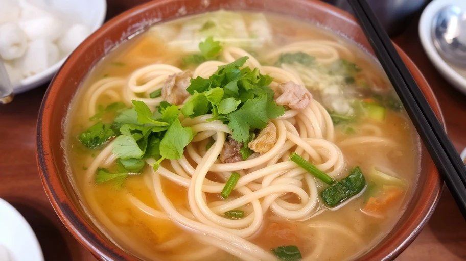 Tô cao lầu đặc trưng tại quán Thanh, Hội An