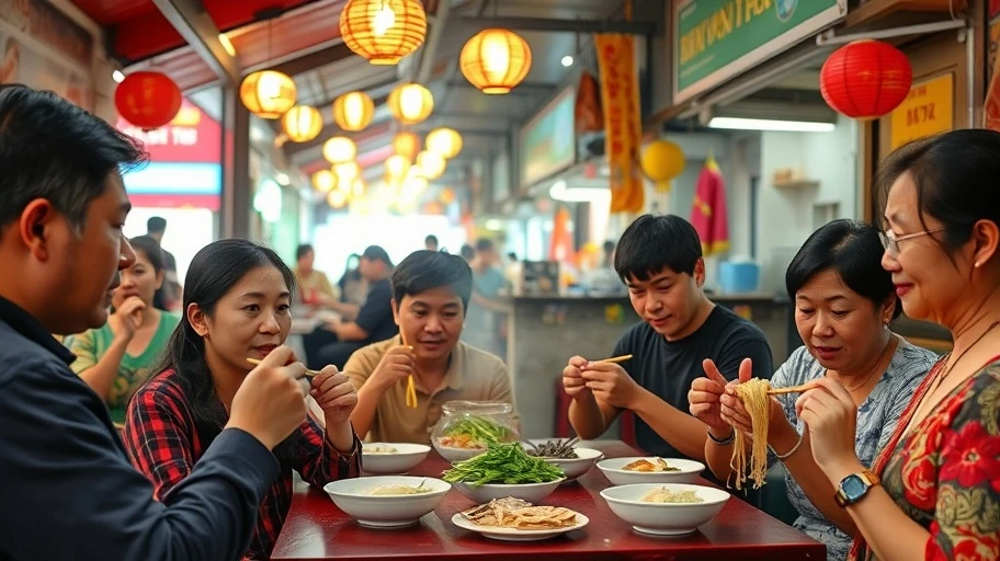 Văn hóa thưởng thức bún giò heo